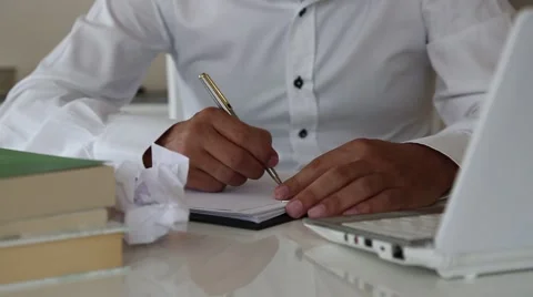 Unsuccessful Work man office Stock Footage 68314737
