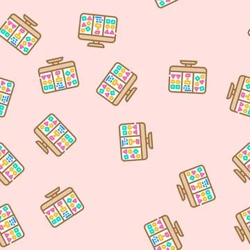 Unsupervised machine learning vector seamless pattern 스톡 일러스트