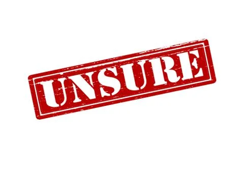 Unsure Stock Illustration