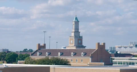 UNT Tower WS CU Stock Footage 249646170