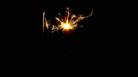 UntitleFireworks background, abstract blur of real golden shining fireworks atd1 動画素材 141131549
