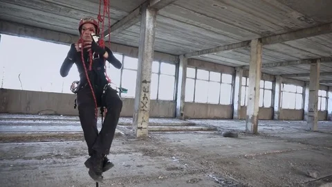 Untying knot closeup Stock Footage 76316151