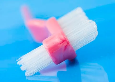 Untypical two-sided brush Stock Photos