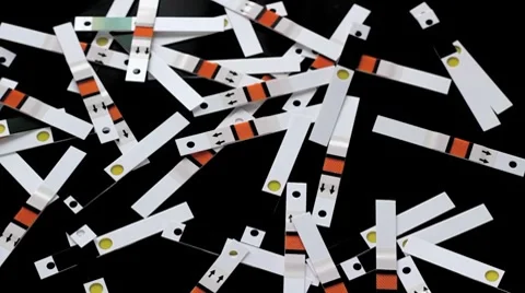 Unused test strips Stock Footage 8520779