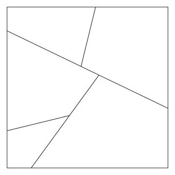 Unusual Abstract Blank Rectangle Jigsaw Puzzle. Simple line art style for 스톡 일러스트