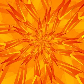 Unusual abstract square pattern in the form of a flower with long, thin gradient Stock Illustration