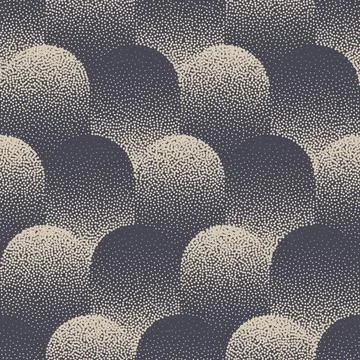 Unusual Aesthetic Stippled Seamless Pattern Geometric Vector Abstract Background Stock Illustration