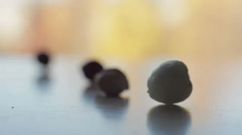Unusual beautiful grains falling down (macro). Stock Footage 38286472
