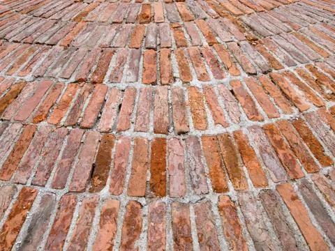Unusual brick wall texture Stock Photos
