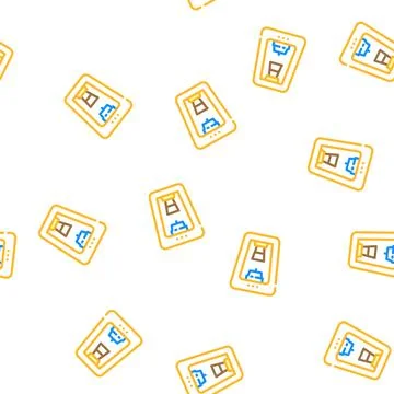 Unusual coffee maker vector seamless pattern イラスト素材