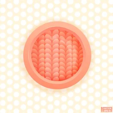 Unusual cute textured button イラスト素材