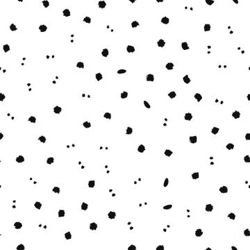 Unusual Dots Pattern Hand Drawn Stock Illustration