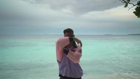 An unusual freak is dancing Stock Footage 146888068