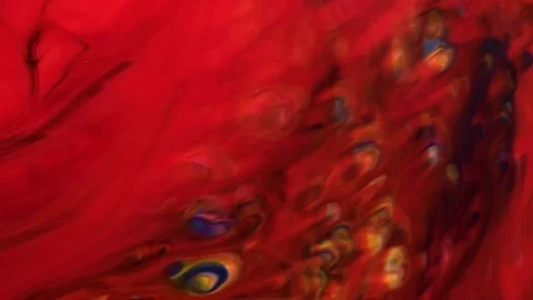 Unusual movement of the ink creates different patterns Stock Footage 72905051