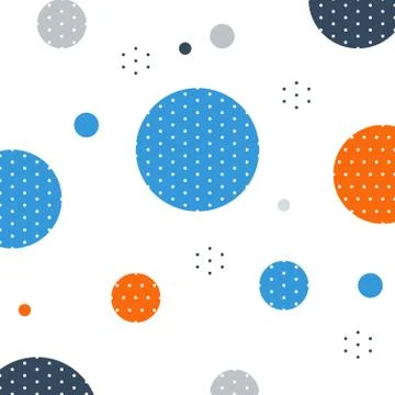 Unusual pattern with circles and dots background Stock Illustration