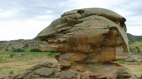 Unusual rock Stock Footage 101046724