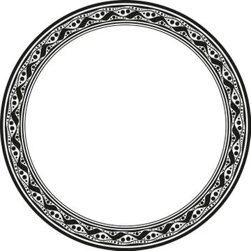 Unusual round frame 스톡 일러스트