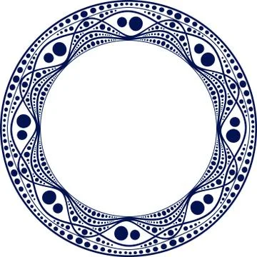 Unusual round frame Stock Illustration