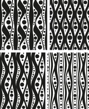 Unusual seamless pattern Stock Illustration