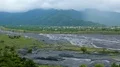 Unusually beautiful Alazani River in Kakheti Valley, Georgia, panoramic view HD Footage