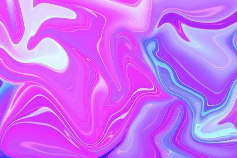 Unveiling the beauty of fluid patterns in liquid colorful paint creative pu.. Stock Photos