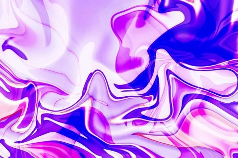 Unveiling the dynamic energy of fluid motion in blue and white liquid paint.. Illustrazione stock