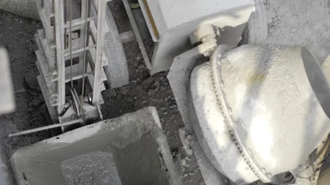 Unveiling the Inner Workings of Concrete Construction  An InDepth Look at the Stock Footage 327542029