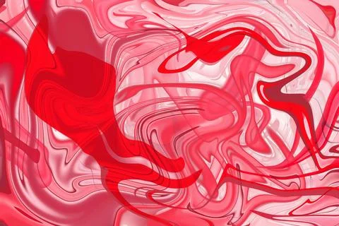 Unveiling the intricate patterns of red and white paint swirls stock photo Stock Photos