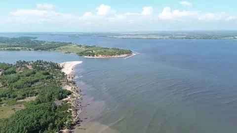 Unveiling of island Vídeo Stock 302557805