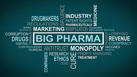 Unveiling Perspectives: A Dynamic Concept of Big Pharma Related Themes Stock Footage 258052079