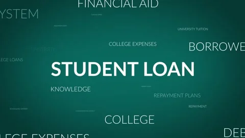 Unveiling Perspectives: A Dynamic Zoom into Student Loan Related Themes Stock Footage 257083652