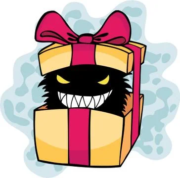 Unwanted gift Stock Illustration