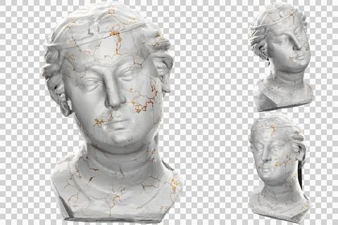 "Unwise Virgin" 3D render perfect for Renaissance-inspired designs and promot Stock Illustration