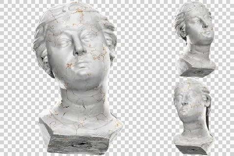 "Unwise Virgin" 3D render perfect for Renaissance-inspired designs and promot Stock Illustration