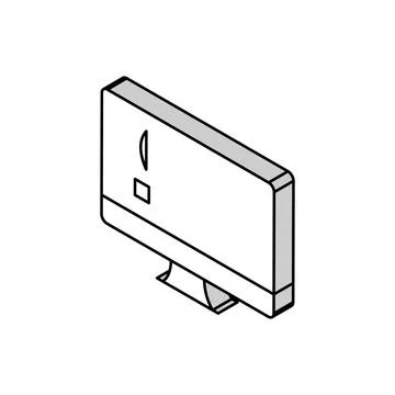 Unworked internet web page isometric icon vector illustration Stock Illustration