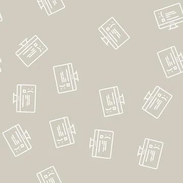 Unworked internet web page line seamless pattern 스톡 일러스트