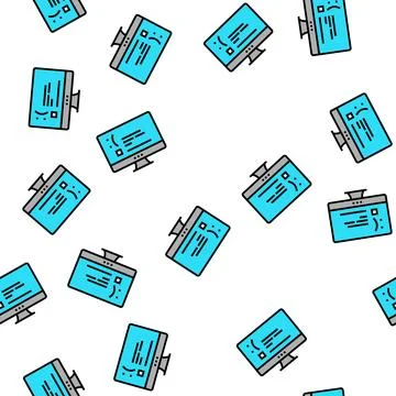 Unworked internet web page vector seamless pattern 스톡 일러스트