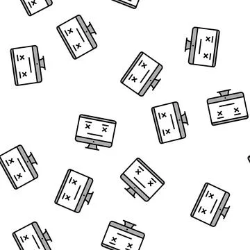 Unworked web site vector seamless pattern 스톡 일러스트