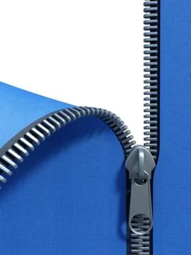 Unzip fabric Stock Illustration