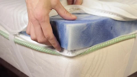 Unzip mattress Stock Footage 322122537