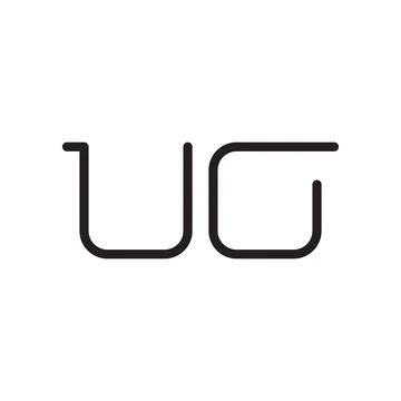 Uo initial letter vector logo icon Stock Illustration