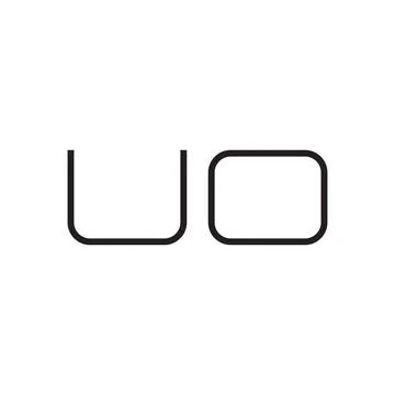 Uo initial letter vector logo icon Stock-Illustration
