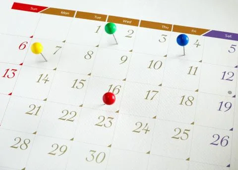 Upcoming events Stock Photos