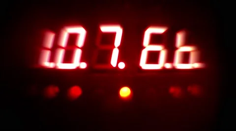 Upcounting binary display (29.97 FPS) Video stock 49278218