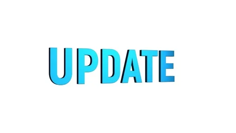 Update 3d text word animation with vertically rotating motion video Stock Footage 313832076