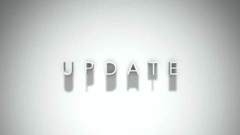 Update 3D title animation with shadows on a white background Stock Footage 297268286