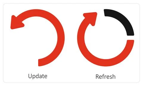 Update and Refresh Stock Illustration