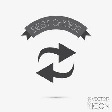 Update arrow. Stock Illustration