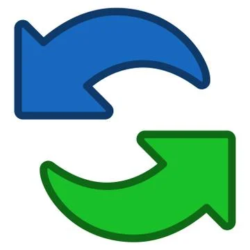 Update Arrows Vector Toolbar Icon Stock Illustration