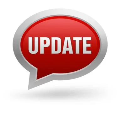 Update badge concept  3d illustration Illustrazione stock